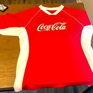 Coca Cola Soccer Style Jersey short  sleeve shirt
